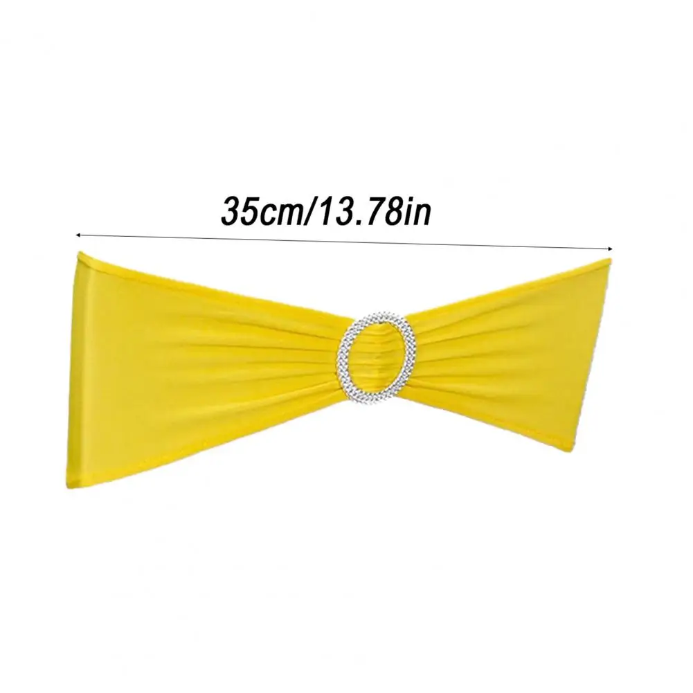 10Pcs 35*14cm Chair Back Flower Elastic Wrinkle-Resistant Chair Cover No-tie Back Sleeve Knot Backrest Hotels Weddings Decor