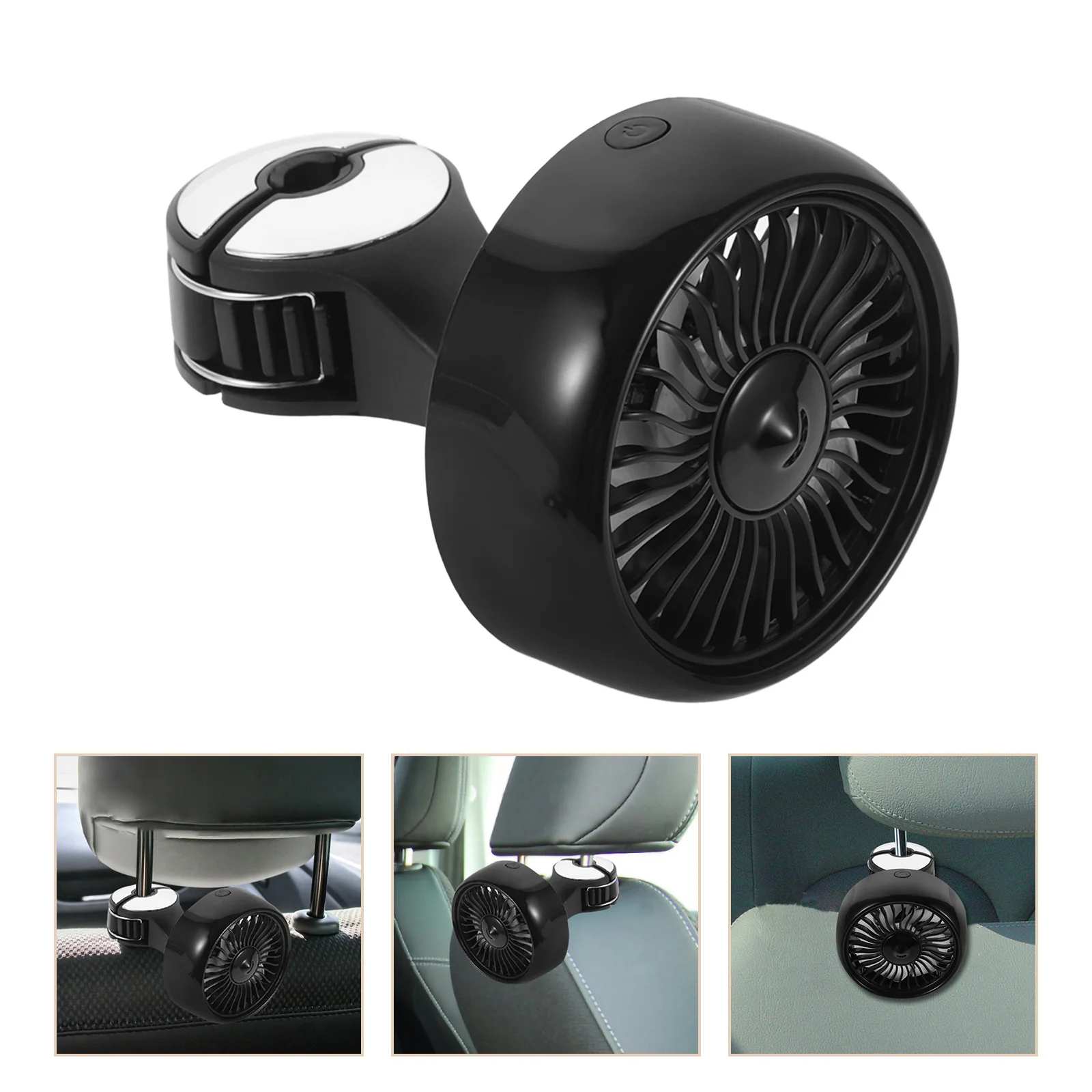 

USB Car Fan for Back Seat Headrest Powerful Airflow No Batteries Needed Back Seat Fan Fans for Car
