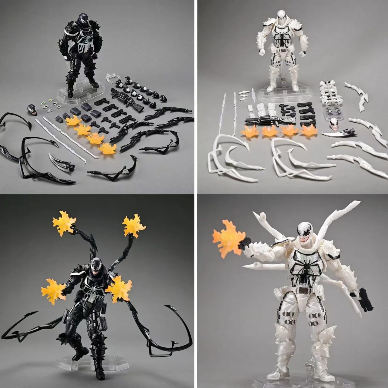 2 type 2025 Agent Venom Action Figure CT Version Kaiyodo Anime Figurine PVC Movable Collection Eugene Thompson Ko Model Toy Gfit