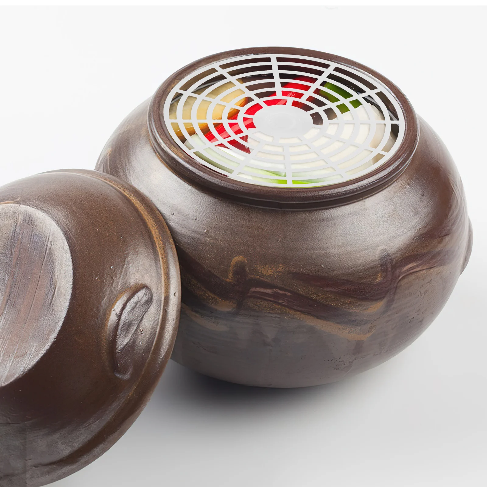 

10Pcs Fermenting Press Plate Plastic Mesh Presser Pickle Press Weight for Vegetable Jars Kimchee Sauerkraut Fermentation