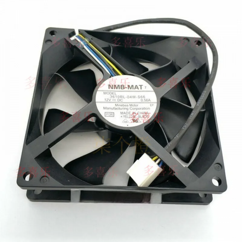 

QQ 1pcs High Quality Silent Cooling Fan 3610RL-04W-S66 12V 0.56A 92*92*25mm