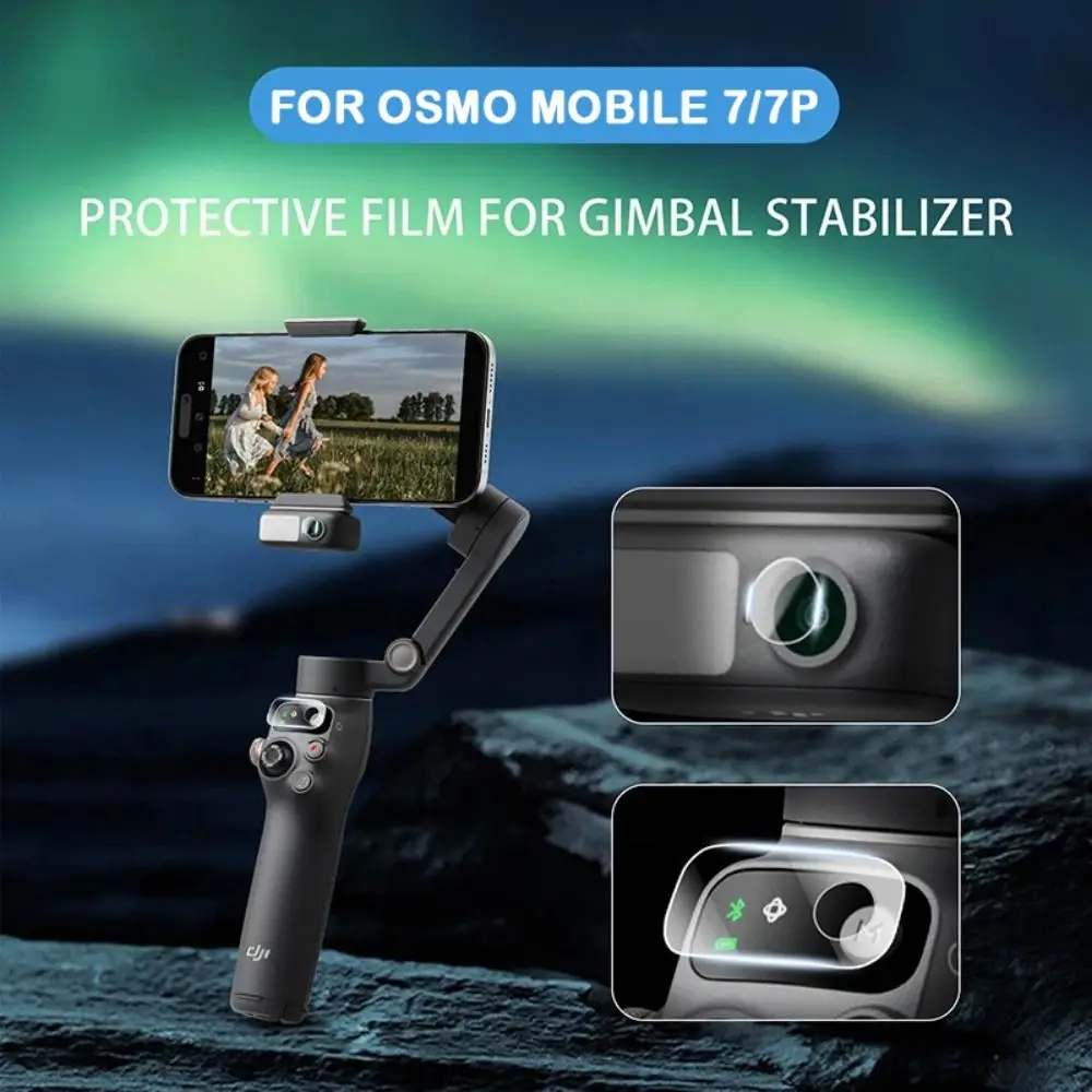 

2 Sets Nano Protective Films Anti-scratch Dustproof A Lens Protector Accessories for DJI OSMO Mobile 7/7P