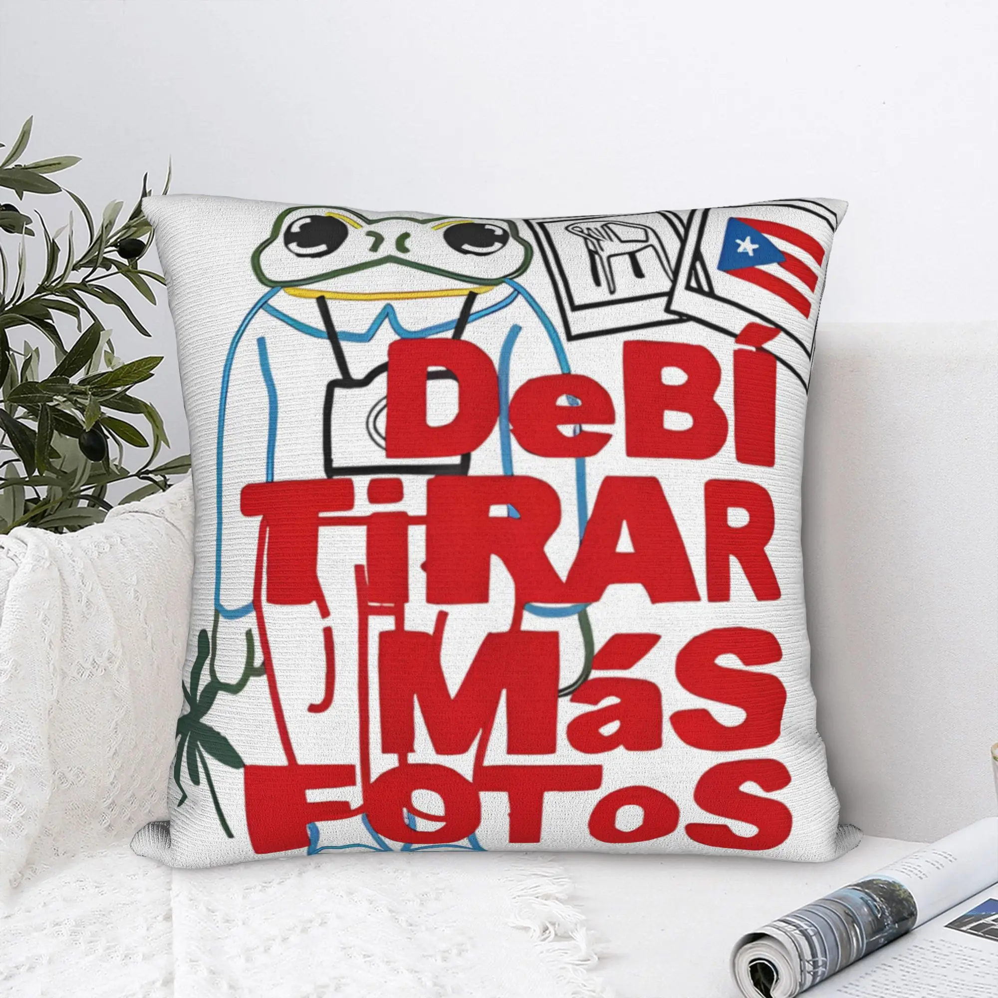 Bad Bunny DTMF Pillowcase Polyester Cushion Cover Decoration  Pillow Case Cover Home Drop Shipping 18'