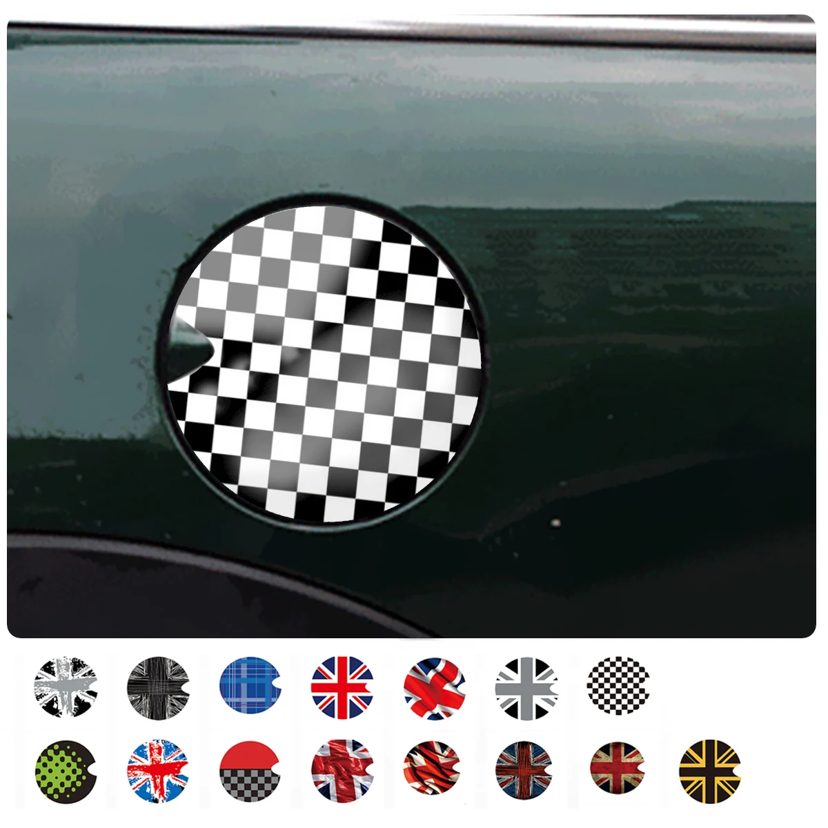 

Gas Fuel Cap Graphics Union Jack Stickers for mini cooper hatch one clubman countryman r55 r56 r60 r61 f55 f56