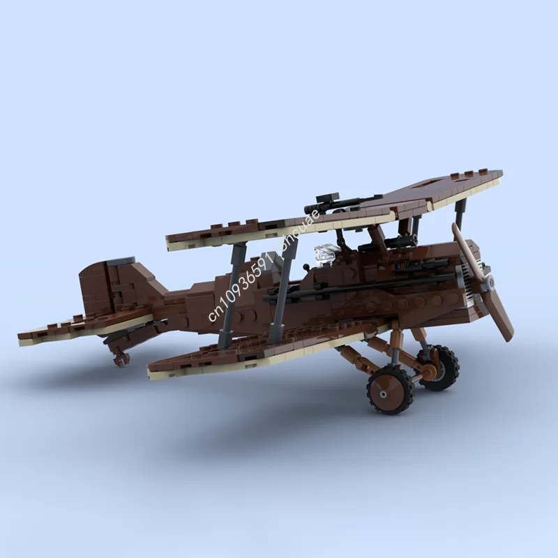 

454 шт. MOC Fighter Royal Aircraft Британская модель S E, строительные рождественские подарочные блоки, архитектура, сделай сам, креативная игрушка, кирпич для детей