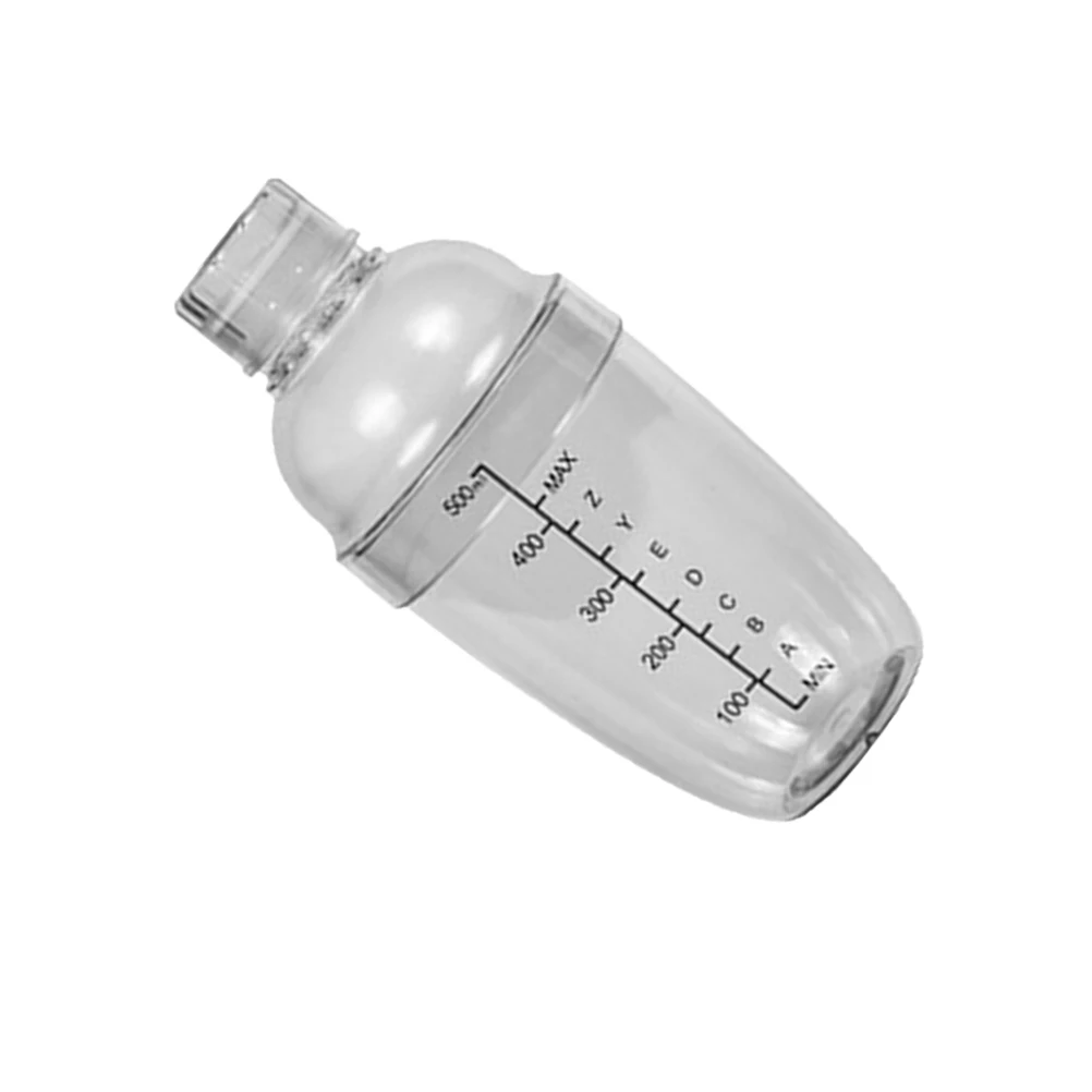

530 Ml Cocktail Shaker Clear PC Resin Bartending Hand Measurecup Leak Proof Heat Resistant Transparent Kitchen Bar