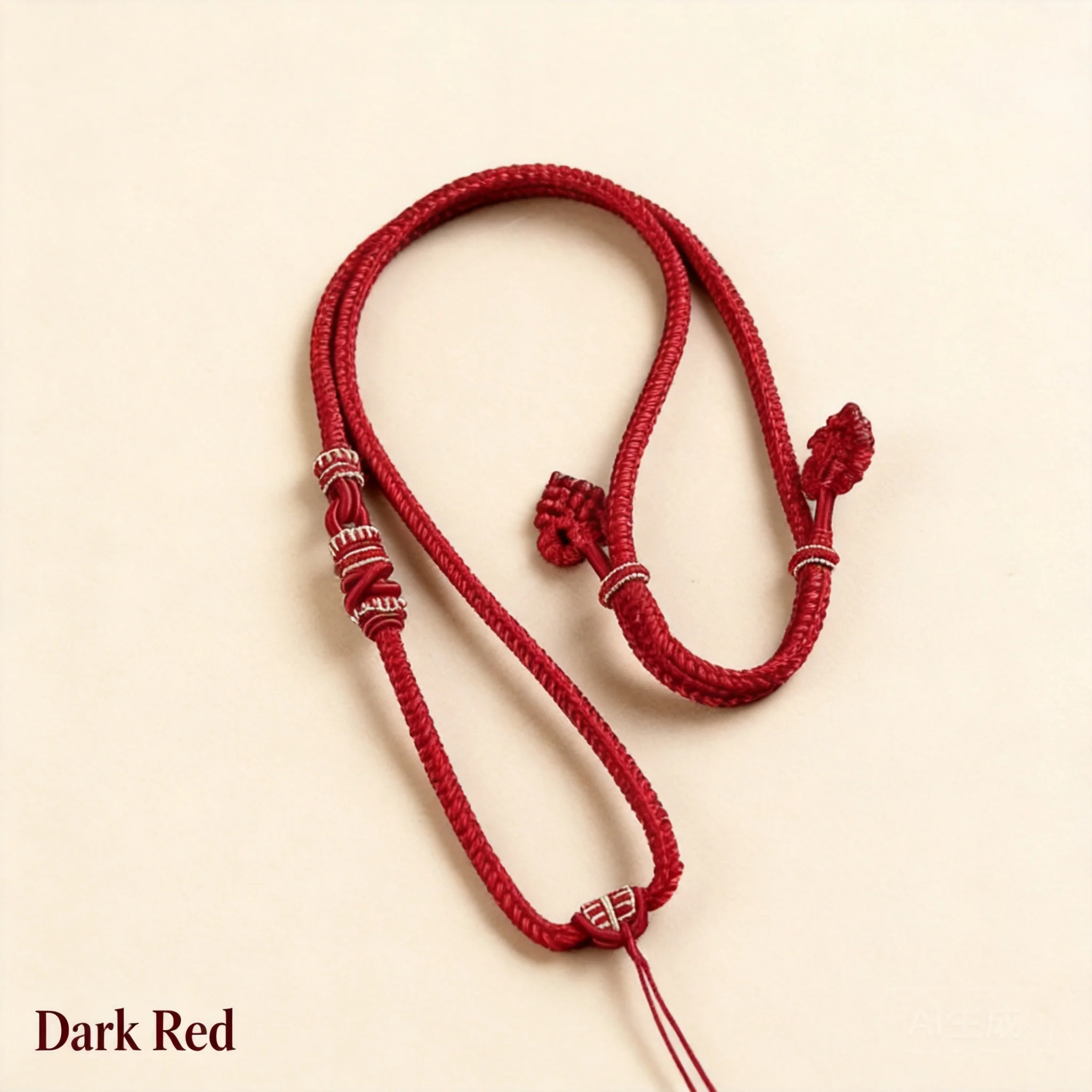 Chinese Style Handmade Lucky Red Braided Rope Adjustable Pendant Necklace Cord For Men Women Good Luck Blessing Wealth Attractin