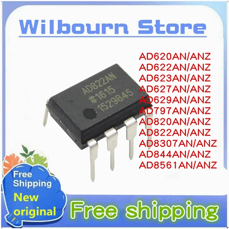 NEW 10piece 100% New AD620AN AD622AN AD623AN AD627AN AD629AN  AD797AN AD820AN AD822AN AD8307AN AD844AN AD8561AN DIP