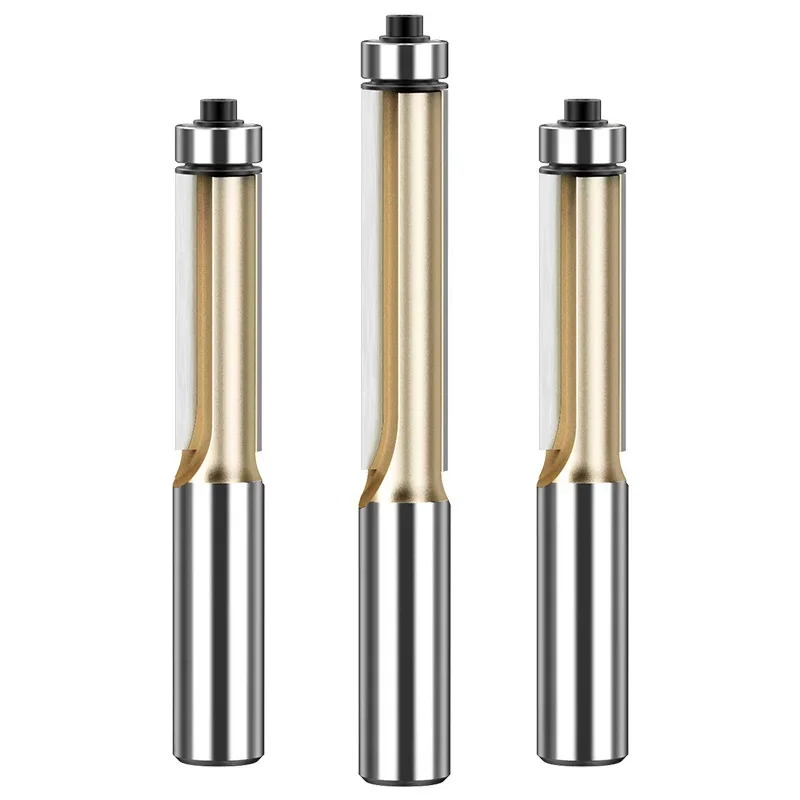Imagem -04 - Tideway-duplo Rolamento Flush Guarnição Router Bits para Madeira Ferramentas para Carpintaria Cnc Endmill Fresa Shank Shank