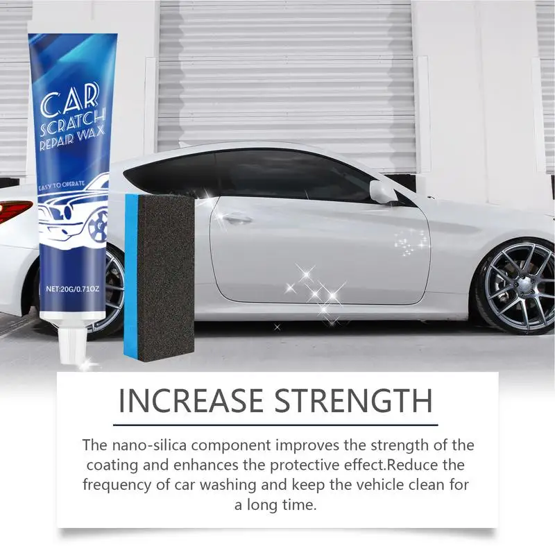 Car Paint Scratch Repair Scratch Car Polish Repair Car Wax Multi-Purpose Paint Scratch Remover Car Cleaning With Sponge For