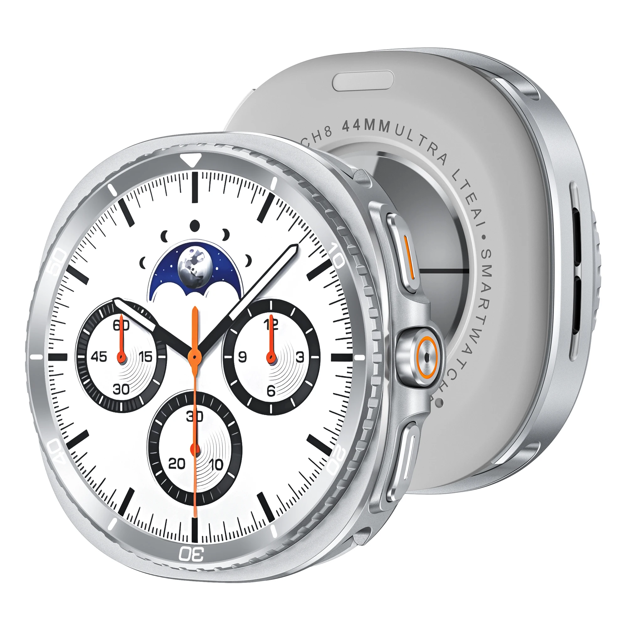 حافظة واقية لساعة سامسونج جالاكسي 8 40 مللي متر بدون شاشة غطاء معدني صلب لساعة جالاكسي 8 44 مللي متر ملحقات ممتص الصدمات #6