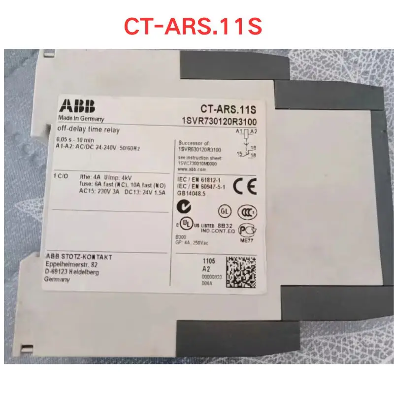 Used CT-ARS.11S ABB time relay Functional test OK