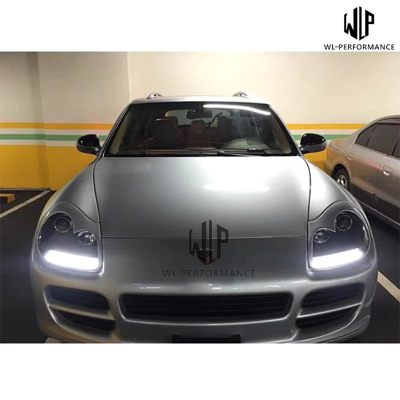 Light Eyebrow Body Kit High Quality Carbon Fiber FRP Unpainted Decorations for Porsche 955 Cayenne Car Styling 04-07