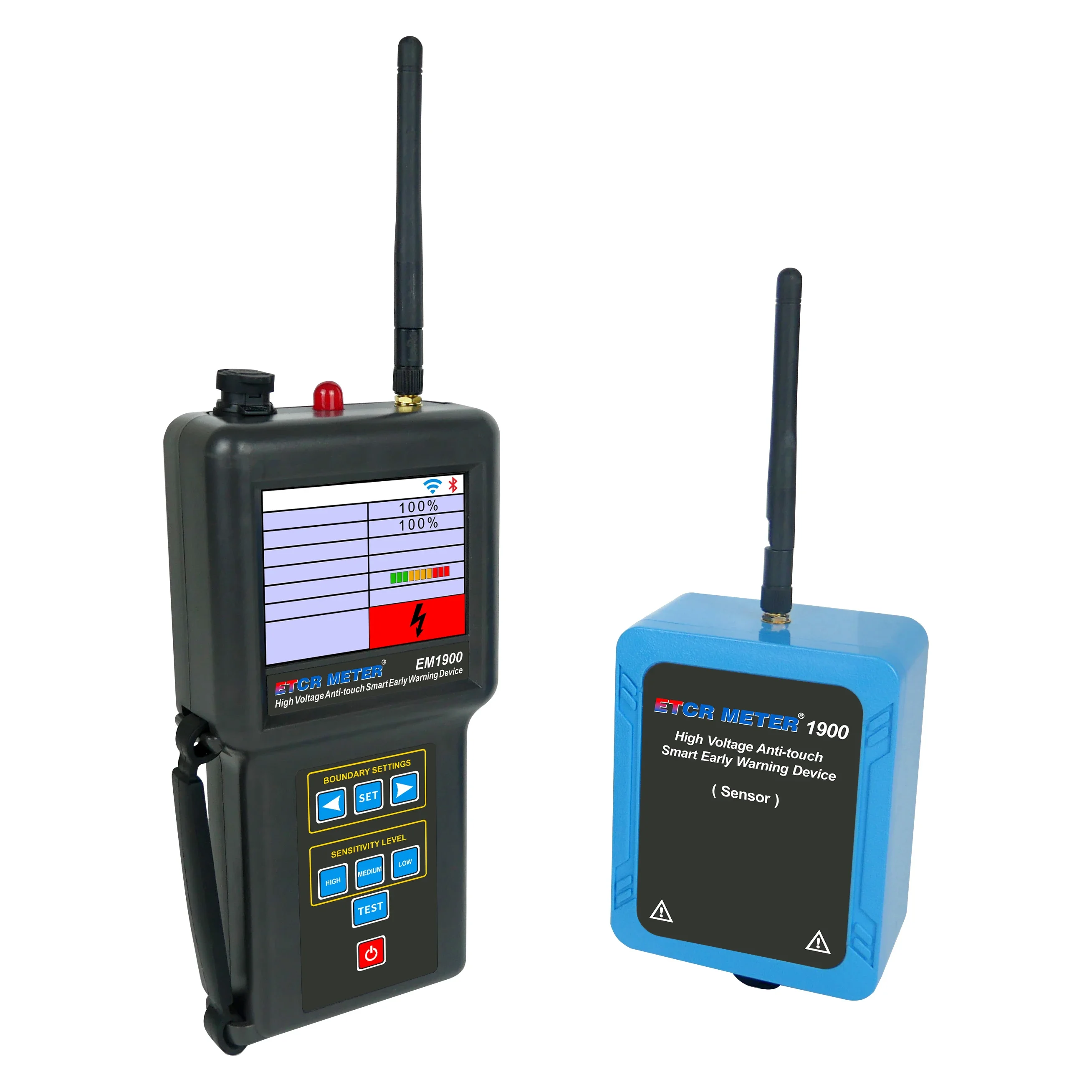

ETCR EM1900 High Voltage Anti-Touch Alarm Device for Crane Safety with Bluetooth App High Voltage Approach Electric Alarm