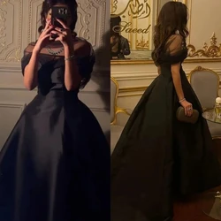 Customized Exquisite Sexy V-neck Ball gown Cocktail Dresses Tulle Skirts Sweep/Brush Satin Evening  vestidos prom 2023 שמלות נשף