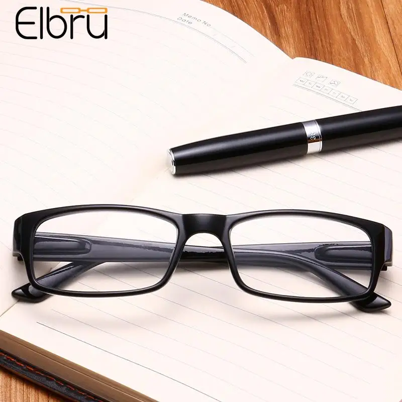 

Elbru 0.5+0.75+1+1.25+1.5+1.75+2+2.25+2.5+3+4 Black Square Reading Glasses Women Men Prescription Presbyopic Eyeglasses Unisex