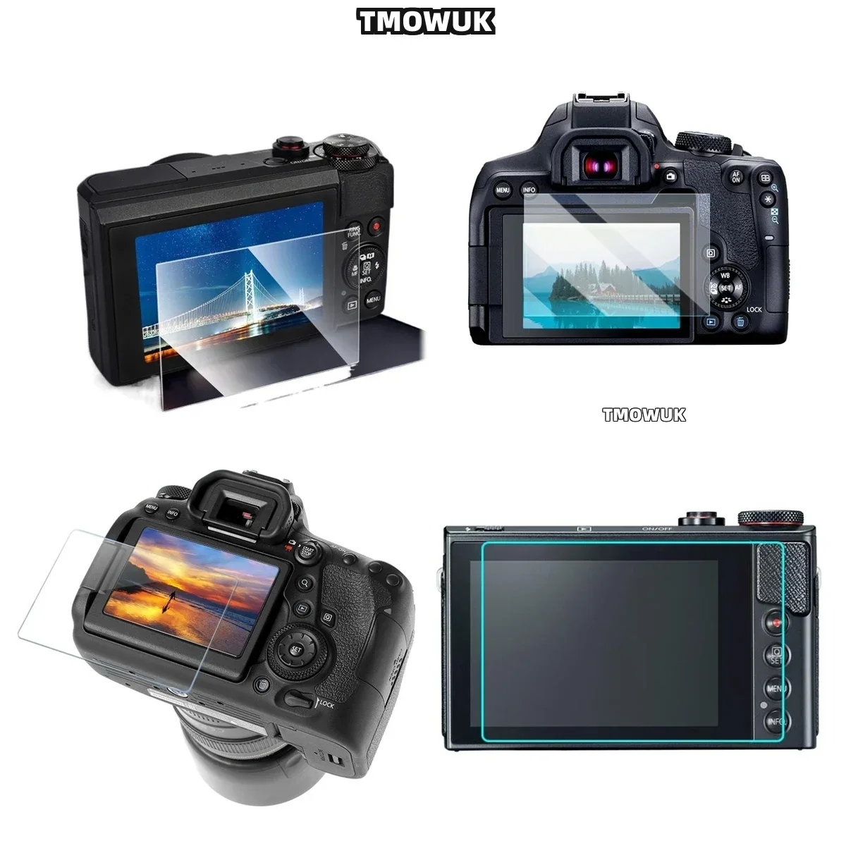 

For Canon G7X G9X G5X G7XII G9XII G5XII Anti Glare Privacy Film Protector - 9H Tempered Glass With Blue Light Blocking & Anti-Sc