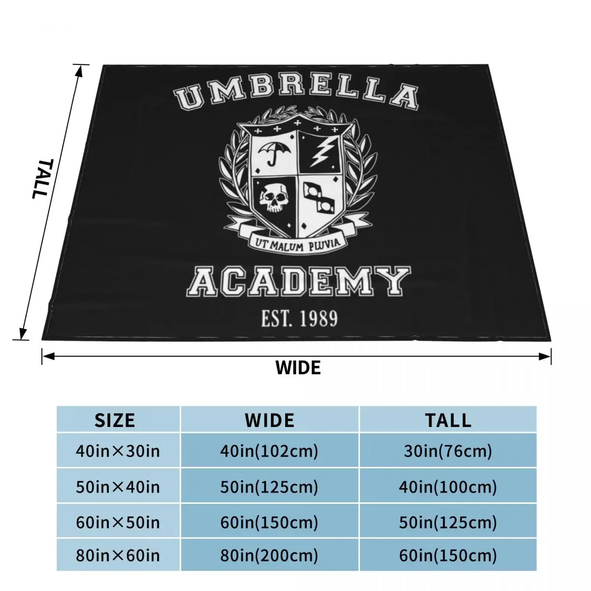 Umbrella Academy - School Varsity Throw Blanket decorative Decorative Throw Retros Blankets