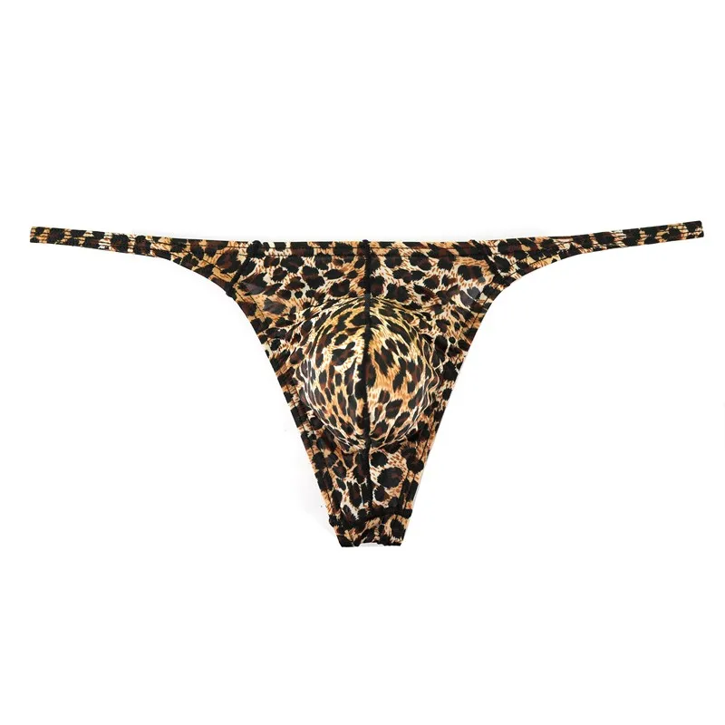 3PCS Sexy Thongs Men G-String Briefs Snake Print Underpants Micro String Breathable Bikini Jockstrap Sissy Panties