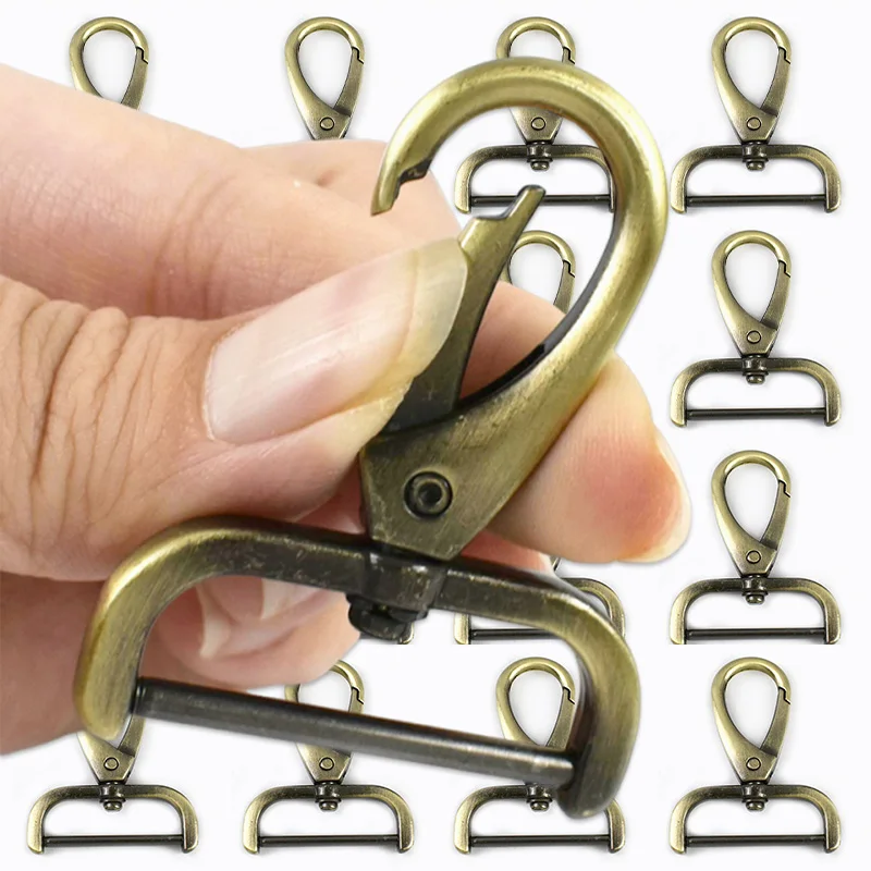 

20Pcs 13-38mm Metal Buckle Keychain Detachable Swivel Lobster Clasp Bag Strap Removable Snap Hook DIY Dog Collar Carabiner Clips