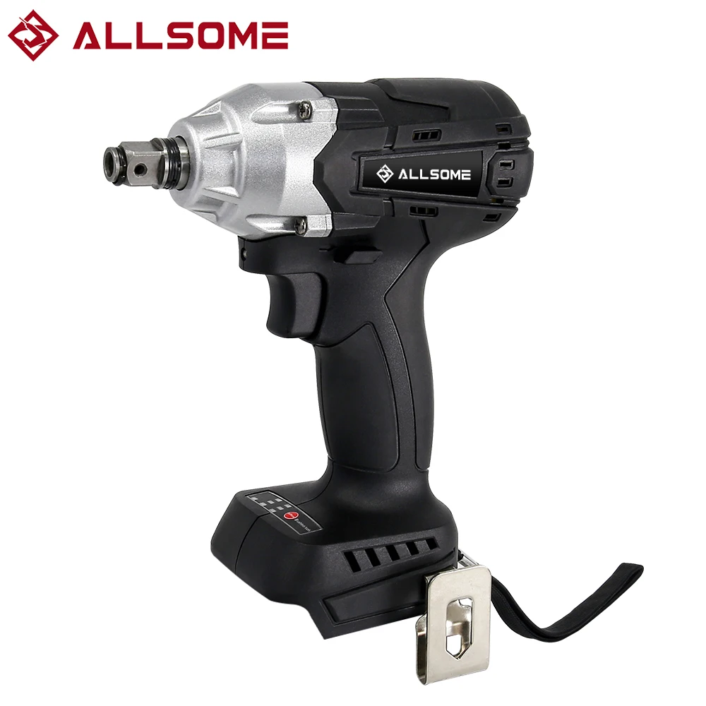 ALLSOME 21V Brushless Cordless Electric Wrench 400N.m with 3-Speed Impact Driver Kit -Tool Only