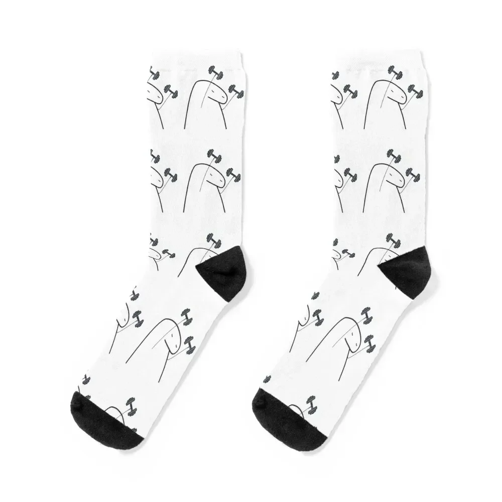 florkofcow?Sticker Socks kawaii summer Antiskid soccer Rugby Male Socks Women's cycling winter thermal cool Socks Male Women's