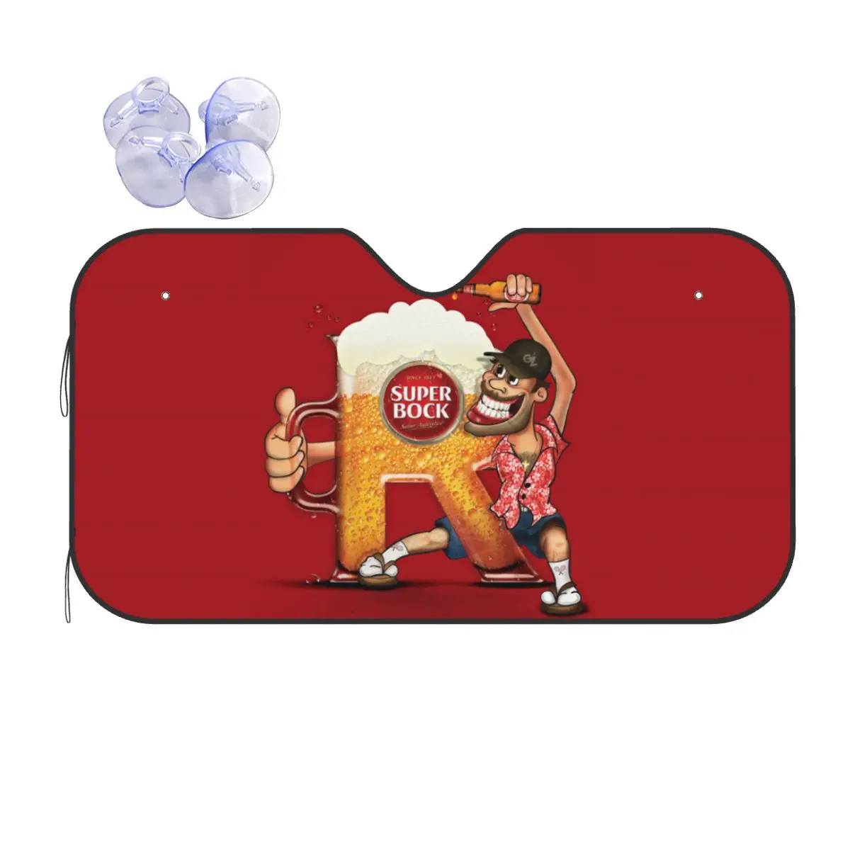 

Super Bock Sunshade Windscreen Car Front Windshield Window Sun Visor Accessories Covers