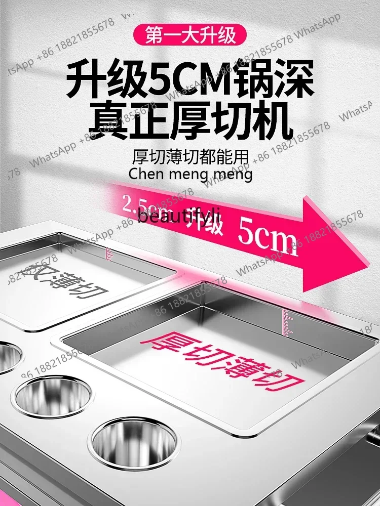 

Zi5556Fried Yogurt Machine Fried Ice Machine Commercial Single and Double Pot Ice Cream Fryer Stall