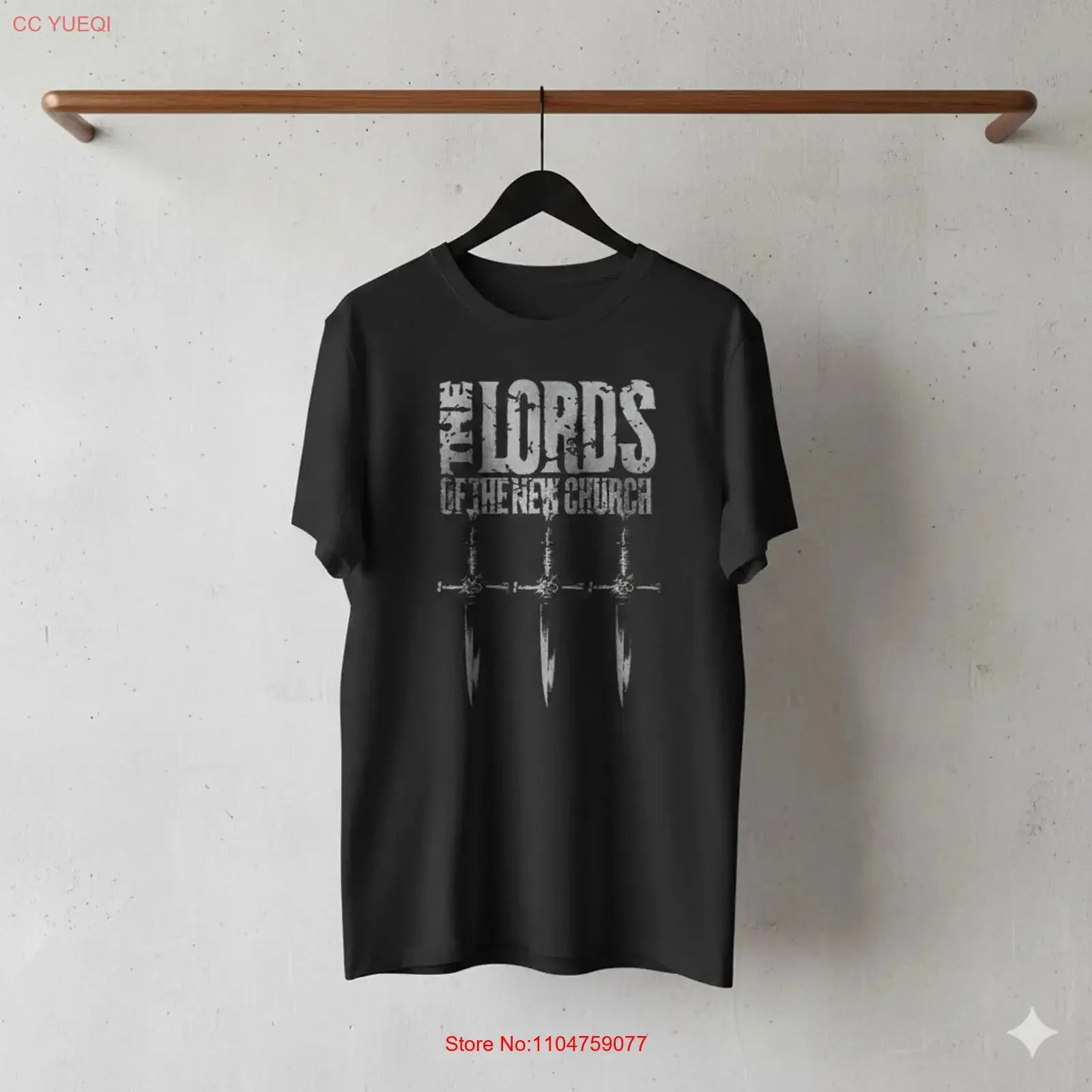 Lords of the New Church Band T Shirt Black Punk Rock T404 vintage Washed Top For Everyday Wear Soft streetwear Comfortable