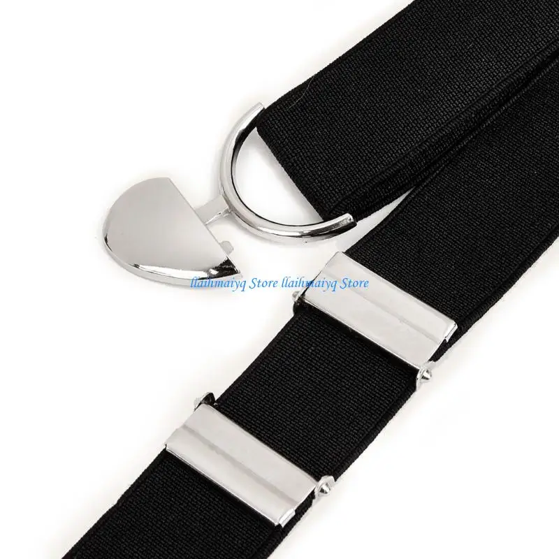 573B أزياء المراهقين حزام لا أثر له على شكل قلب حزام الخصر بإبزيم لفساتين القميص #4