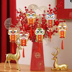 1 Set Hang Tags Festive Chinese Style New Year Pendants DIY Card Paper 2023 Year of The Dragon Decoration Pendants for Bonsai