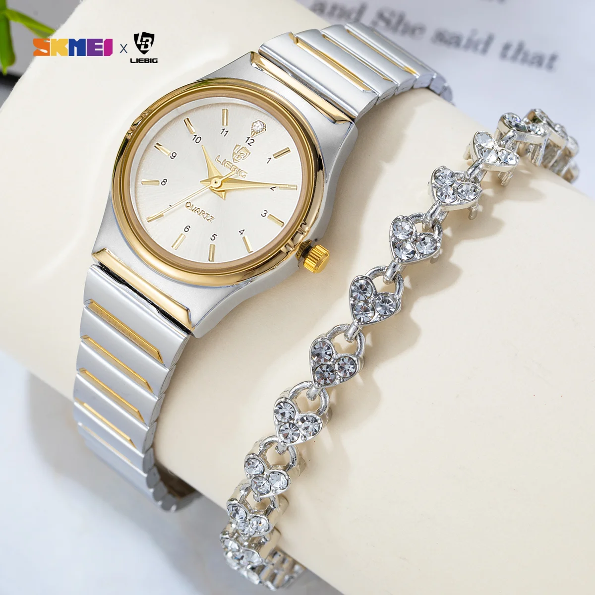 

LIEBIG Woman Luxury Golden Full Steel Watches Bracelet Casual 3Bar Waterproof Japan Quartz Movement Wristwatch Clock Reloj Hombr
