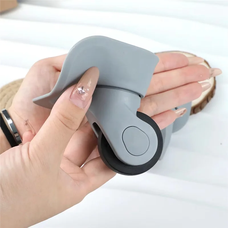 ABDJ-accessoires de chariot 2 paires de roues de bagages de remplacement pour valise silencieuse bagages Spinner roulette A08 roues en caoutchouc