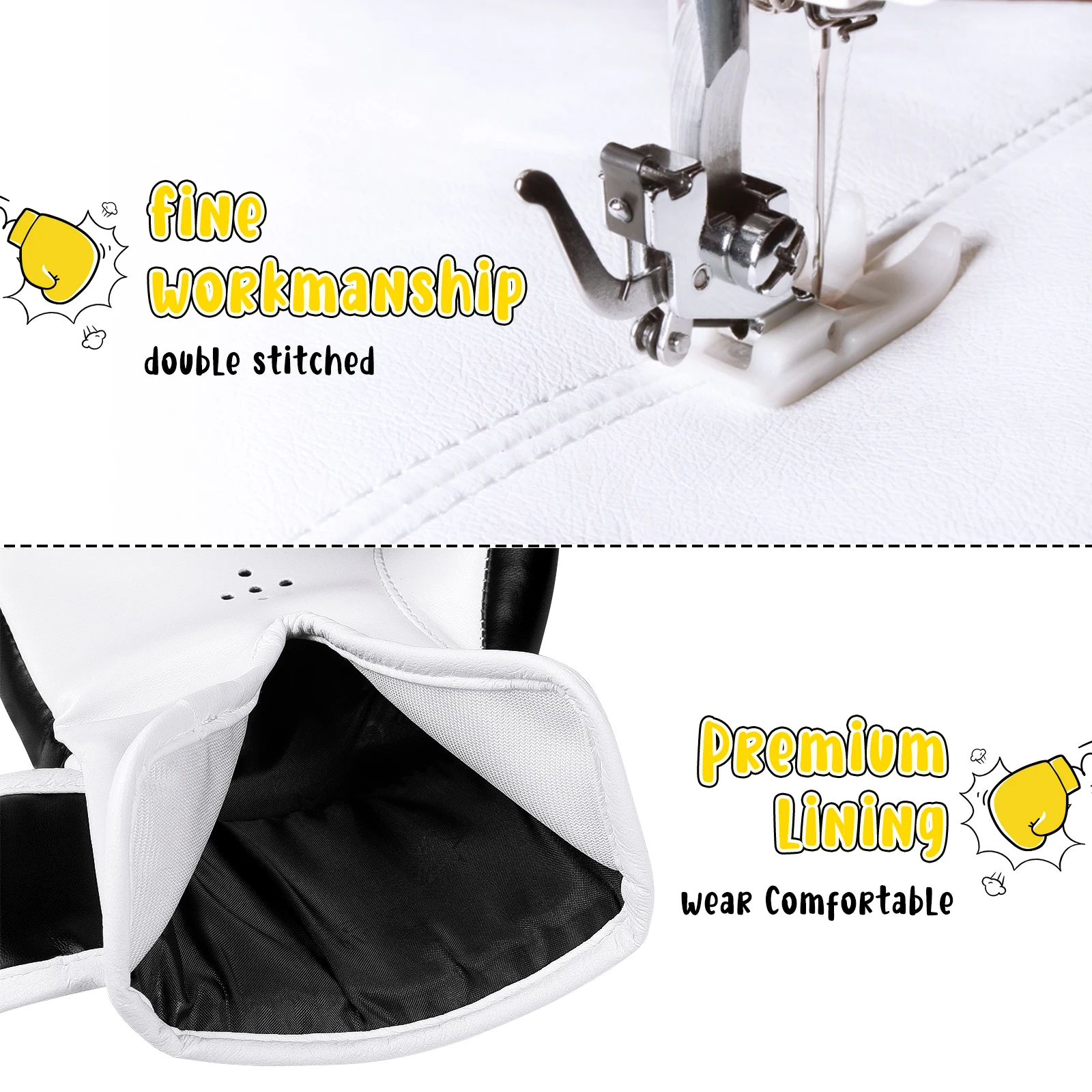 قفازات الملاكمة للأطفال من KUYOU، قفازات الملاكمة الكرتونية للأطفال من البولي يوريثان للتدريب #3