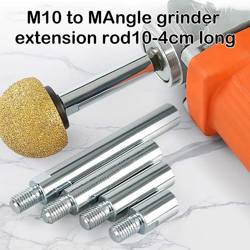 

40/60/80MM Thread Adapter Shaft Polishing Pad Grinding Connection Rod Polisher Accessories M10 Angle Grinder Extension Rod