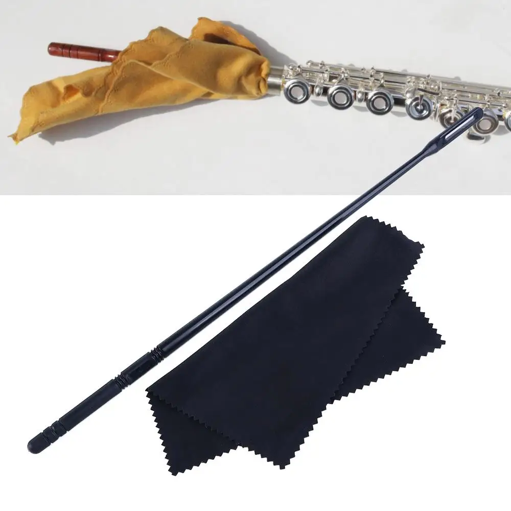 

Accessories Durable with Cloth Woodwind Plastic Stick Cleaning Stick Cleaning Rod Swab Flute Cleaning Kit Piccolo Cleaning
