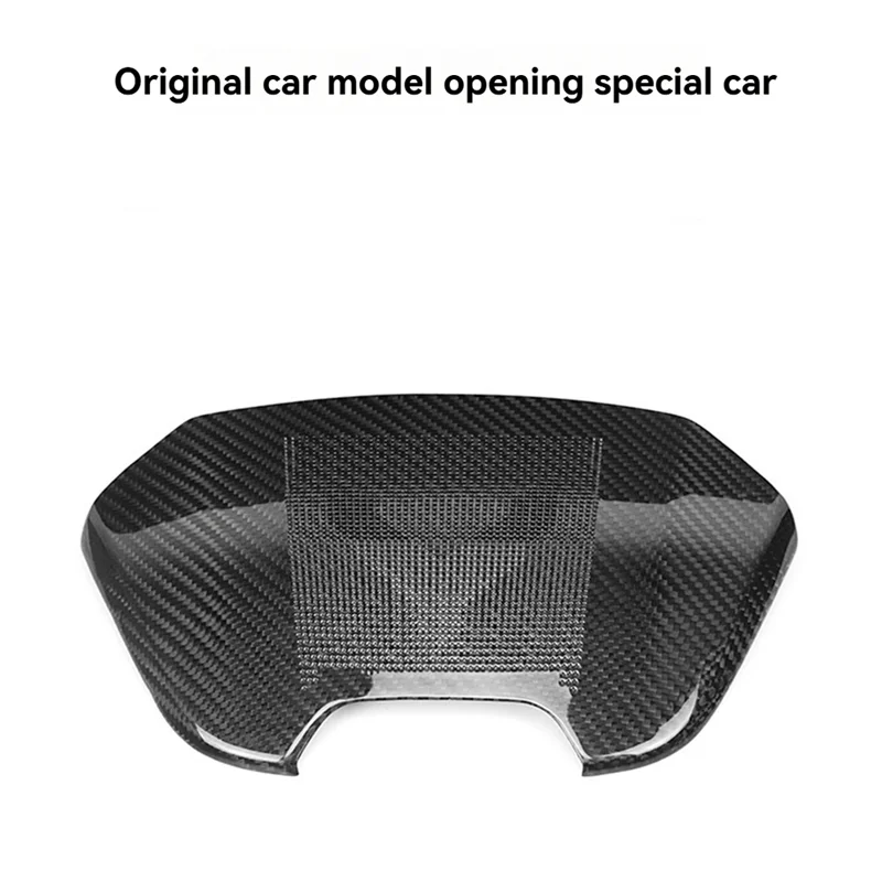 

Real Carbon Fiber Car Rear Center Console Speaker Audio Grille Cover Trim For Corvette C8 2020+-ABQF