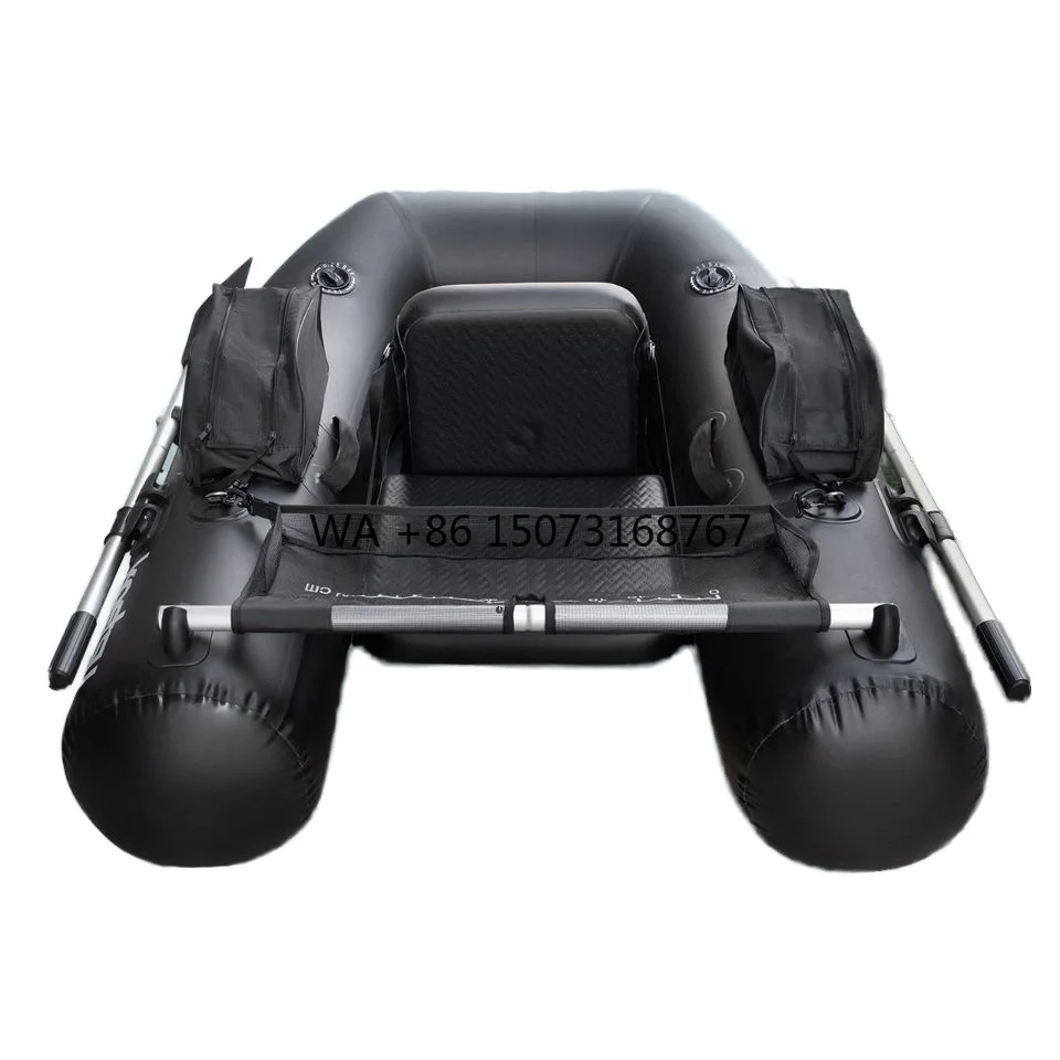 

Pvc Inflatable Belly Boat With Aluminum Floor For One Person Fishing Raft Float Custom Lake Camouflage Motor Bag Holder Ruler