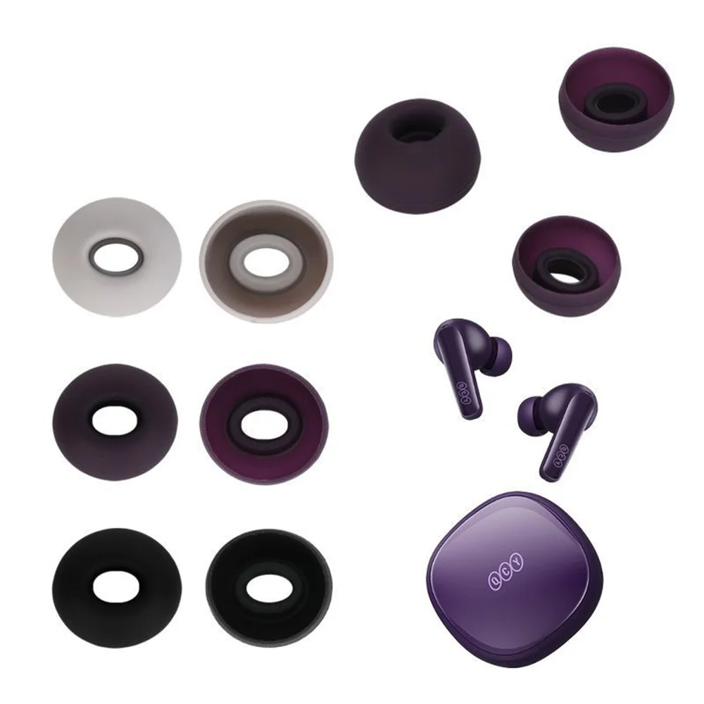 Soft Silicone Earbuds Tips for QCY T13X In-ear Earphone Earcaps Earplug Replacement Eartips Eargel