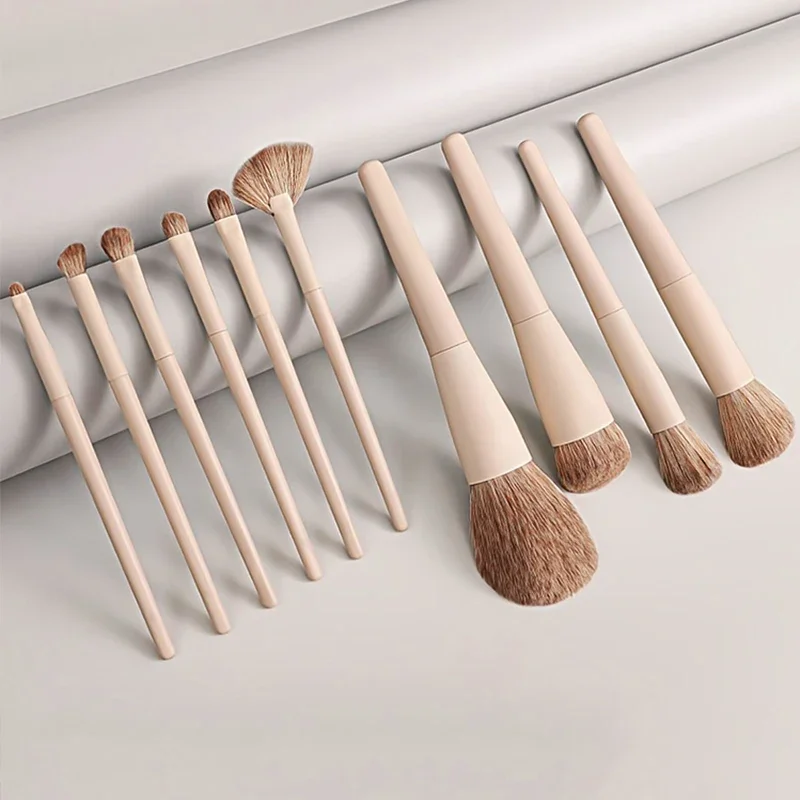 

10 PCS Makeup Brush Set Foundation Blending Brush Eye Shadow Facial Powder Blush Concealer Highlight Makeup Women Beauty Tools