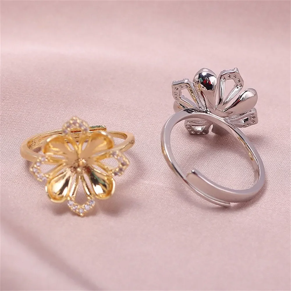 

Регулируемые позолоченные жемчужные кольца, фурнитура и аксессуары - для изготовления ювелирных изделий, оптовая продажа, товары для рукоделия 9-11 мм