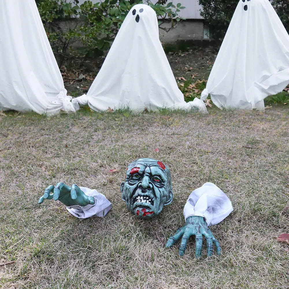 Halloween Skeleton Grounding Decoration Horror Crawler Ghost Prop, Three Deathly Hallows