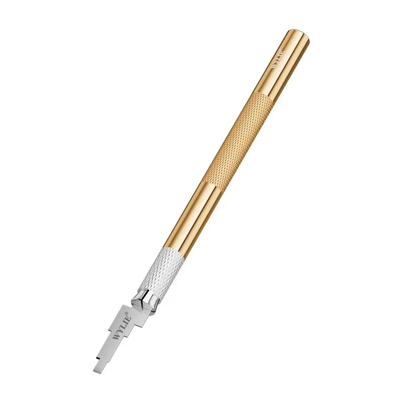 Wylie LCD الإطار الغراء إزالة شفرة ل iP 12 13 14 15 16 17Pro ماكس إطار العرض الحافة قوس الغراء لاصق مجرفة شفرة عدة