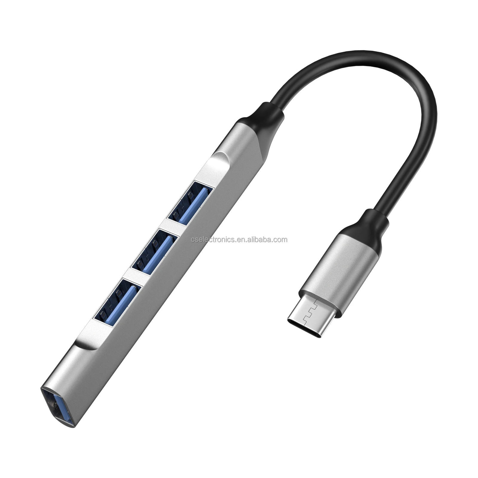 10 قطعة سليم 4 ميناء USB-C إلى USB-A محور قاعدة توصيل المحطة تنوعا نوع-C إلى 4 USB2.0 محول نقل البيانات عالية السرعة لأجهزة الكمبيوتر المحمولة و Ta #6