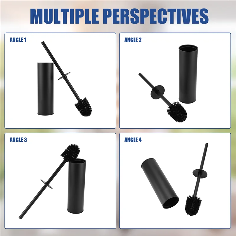 Toilet Brush And Holder, Bathroom Stainless Steel Toilet Brush With Holder, Toilet Wall Mounted Cleaning Brush-AA26