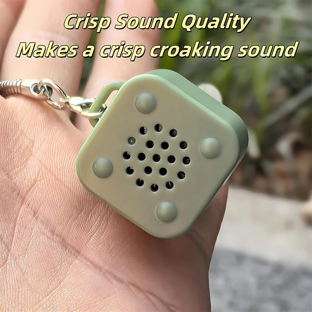 かわいい動物のストレスボールキーホルダー、サウンドLED付き、楽しいカエルのデザイン、インタラクティブな機能付き、車のキーアクセサリー、旅行用
