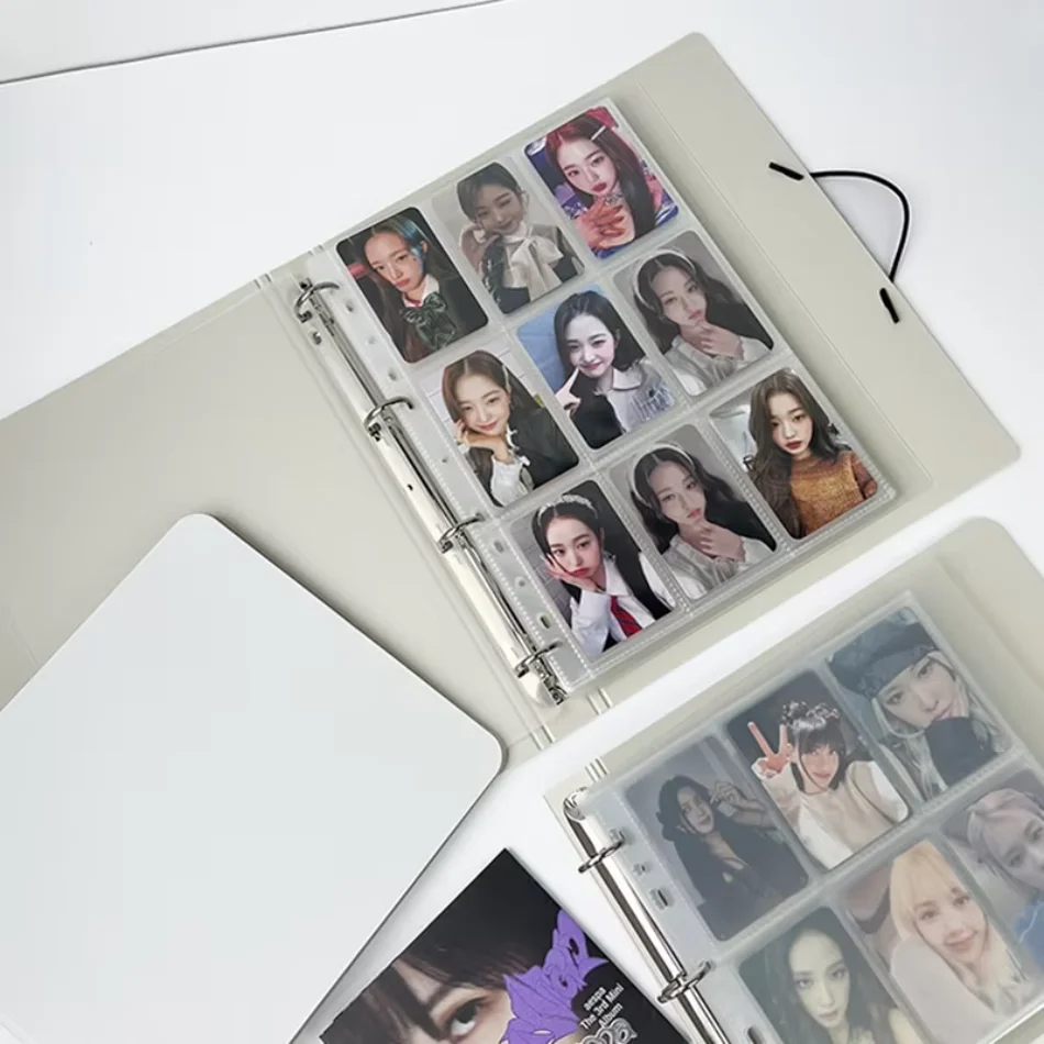Large Capacity Binder Photocards 4/5/6 Pockets Photo Card Binder Photo Album Cards Collect Book Binding Machine
