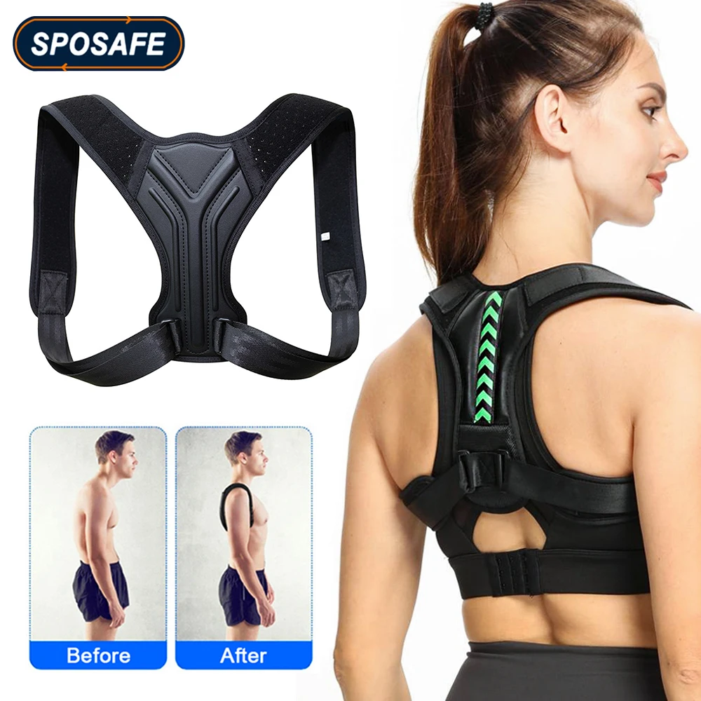 Adjustable Back Posture Corrector Invisible Anti-hunchback Shoulder Neck Clavicle Fixation Correction Belt for Student and Adult