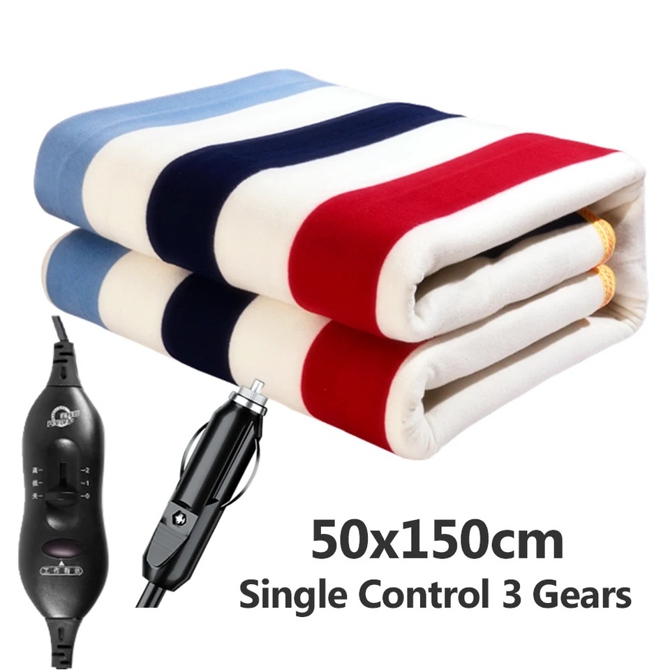  Car Electric Heated Blanket 12V Car Energy Saving Warm Blanket 50x150cm/70x180cm/120x150cm Truck RVs Car Heating Blanket Mat 