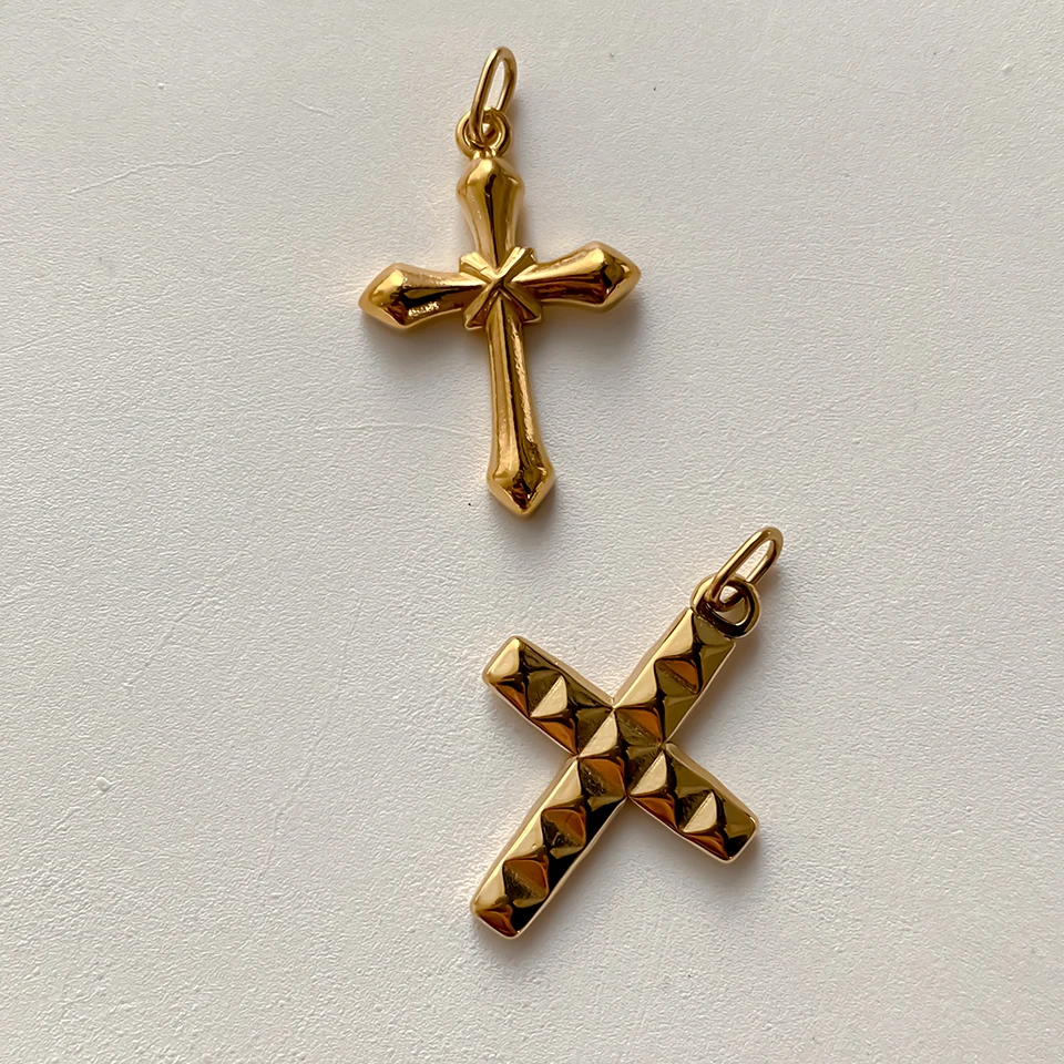 EMANCO Edelstahl Kreuzanhänger für Armband, Halskette, Schmuckzubehör, DIY Schmuckherstellung, 48 Stunden Versand – Detail 9
